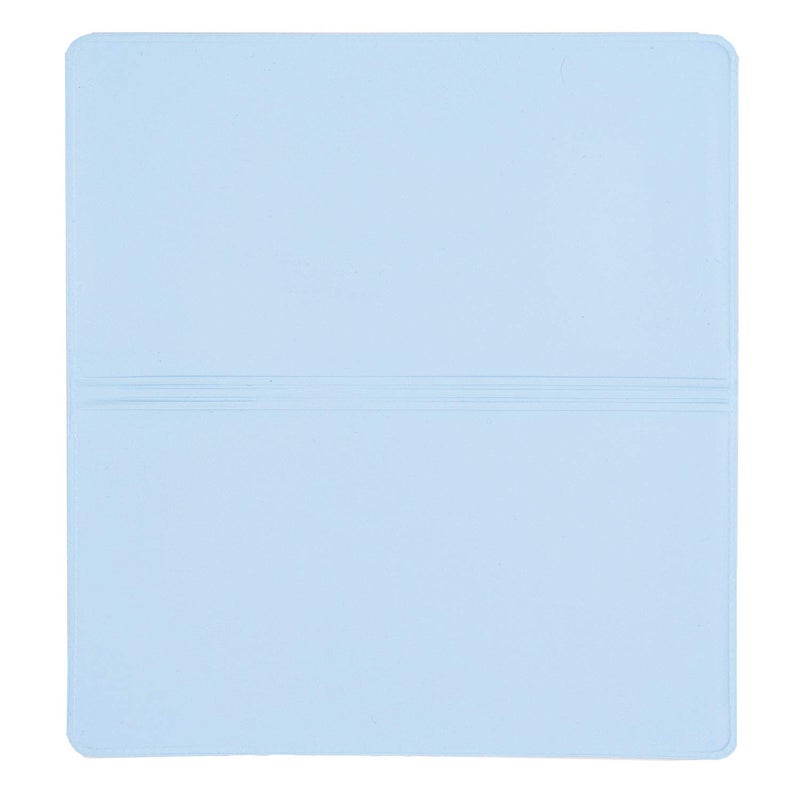 CAROUSELCHECKS Baby Blue Vinyl Checkbook Cover, Top Tear Personal Vinyl Checkbook Cover - Image 3